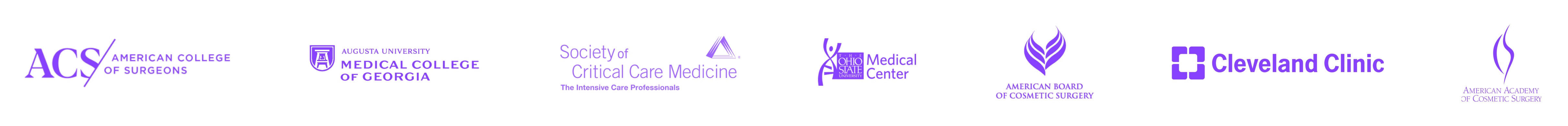 Dr. Angelina's education & affiliation logos